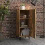 Aparador madera contrachapada roble ahumado 34,5x34x90 cm de , Aparadores - Ref: Foro24-817405, Precio: 59,14 €, Descuento: %