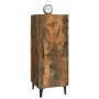 Aparador madera contrachapada roble ahumado 34,5x34x90 cm de , Aparadores - Ref: Foro24-817405, Precio: 59,14 €, Descuento: %
