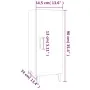 Aparador madera contrachapada roble ahumado 34,5x34x90 cm de , Aparadores - Ref: Foro24-817405, Precio: 59,14 €, Descuento: %
