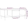 Mesa de centro madera contrachapada gris hormigón 90x50x36,5 cm von , Couchtisch - Ref: Foro24-821064, Preis: 56,05 €, Rabatt: %
