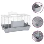 Jaula para hámster polipropileno y metal gris 58x32x31 cm von , Käfige und Lebensräume für Kleintiere - Ref: Foro24-172224, P...