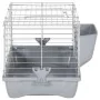 Jaula para hámster polipropileno y metal gris 58x32x31 cm von , Käfige und Lebensräume für Kleintiere - Ref: Foro24-172224, P...
