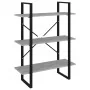 Estantería madera contrachapada gris hormigón 80x30x105 cm de , Librerías y estanterías - Ref: Foro24-806531, Precio: 54,32 €...