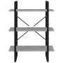Estantería madera contrachapada gris hormigón 80x30x105 cm de , Librerías y estanterías - Ref: Foro24-806531, Precio: 54,32 €...