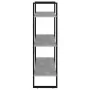 Estantería madera contrachapada gris hormigón 80x30x105 cm de , Librerías y estanterías - Ref: Foro24-806531, Precio: 54,32 €...