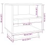 Mesita de noche de madera maciza de pino negro 40x34x40 cm von , Nachttische - Ref: Foro24-813333, Preis: 35,63 €, Rabatt: %