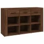 Aparador de madera contrachapada marrón roble 100x30x59,5 cm by , Sideboards - Ref: Foro24-821011, Price: 99,92 €, Discount: %