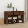 Aparador de madera contrachapada marrón roble 100x30x59,5 cm by , Sideboards - Ref: Foro24-821011, Price: 99,92 €, Discount: %