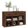 Aparador de madera contrachapada marrón roble 100x30x59,5 cm by , Sideboards - Ref: Foro24-821011, Price: 99,92 €, Discount: %