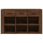 Aparador de madera contrachapada marrón roble 100x30x59,5 cm by , Sideboards - Ref: Foro24-821011, Price: 99,92 €, Discount: %