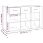 Aparador de madera contrachapada marrón roble 100x30x59,5 cm by , Sideboards - Ref: Foro24-821011, Price: 99,92 €, Discount: %