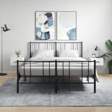 Mesitas de noche de pared 2 uds blanco 35x35x20 cm von , Schließfächer und Lagerschränke - Ref: Foro24-829837, Preis: 45,27 €...