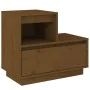 Mesita de noche madera maciza de pino marrón miel 60x34x51 cm von , Nachttische - Ref: Foro24-814380, Preis: 57,72 €, Rabatt: %
