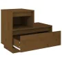 Mesita de noche madera maciza de pino marrón miel 60x34x51 cm von , Nachttische - Ref: Foro24-814380, Preis: 57,72 €, Rabatt: %