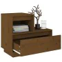 Mesita de noche madera maciza de pino marrón miel 60x34x51 cm von , Nachttische - Ref: Foro24-814380, Preis: 57,72 €, Rabatt: %