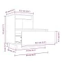 Mesita de noche madera maciza de pino negro 60x34x51 cm von , Nachttische - Ref: Foro24-814382, Preis: 62,51 €, Rabatt: %