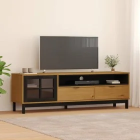 Mueble de TV con puerta de vidrio FLAM madera pino 158x40x50 cm von , TV-Möbel - Ref: Foro24-357821, Preis: 187,85 €, Rabatt: %