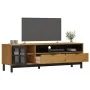 Mueble de TV con puerta de vidrio FLAM madera pino 158x40x50 cm von , TV-Möbel - Ref: Foro24-357821, Preis: 187,85 €, Rabatt: %