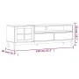 Mueble de TV con puerta de vidrio FLAM madera pino 158x40x50 cm von , TV-Möbel - Ref: Foro24-357821, Preis: 187,85 €, Rabatt: %