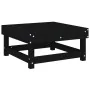 Taburete de jardín con cojín madera maciza de pino negro von , Modulare Sofas für den Außenbereich - Ref: Foro24-825440, Prei...