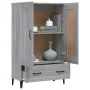 Aparador alto de madera contrachapada gris Sonoma 70x31x115 cm de , Aparadores - Ref: Foro24-817487, Precio: 120,56 €, Descue...