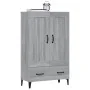 Aparador alto de madera contrachapada gris Sonoma 70x31x115 cm de , Aparadores - Ref: Foro24-817487, Precio: 120,56 €, Descue...