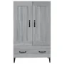Aparador alto de madera contrachapada gris Sonoma 70x31x115 cm de , Aparadores - Ref: Foro24-817487, Precio: 120,56 €, Descue...