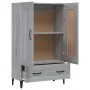 Aparador alto de madera contrachapada gris Sonoma 70x31x115 cm de , Aparadores - Ref: Foro24-817487, Precio: 120,56 €, Descue...