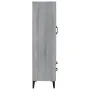 Aparador alto de madera contrachapada gris Sonoma 70x31x115 cm de , Aparadores - Ref: Foro24-817487, Precio: 120,56 €, Descue...