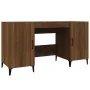 Escritorio de madera contrachapada roble marrón 140x50x75 cm by , Desks - Ref: Foro24-817554, Price: 119,87 €, Discount: %