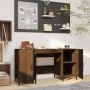 Escritorio de madera contrachapada roble marrón 140x50x75 cm by , Desks - Ref: Foro24-817554, Price: 119,87 €, Discount: %