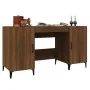 Escritorio de madera contrachapada roble marrón 140x50x75 cm by , Desks - Ref: Foro24-817554, Price: 119,87 €, Discount: %