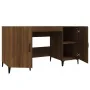Escritorio de madera contrachapada roble marrón 140x50x75 cm by , Desks - Ref: Foro24-817554, Price: 119,87 €, Discount: %