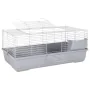 Jaula de animales pequeños polipropileno metal gris 100x53x46cm by , Cages and habitats for small animals - Ref: Foro24-17222...