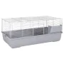 Jaula de animales pequeños polipropileno metal gris 100x53x46cm by , Cages and habitats for small animals - Ref: Foro24-17222...