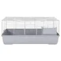 Jaula de animales pequeños polipropileno metal gris 100x53x46cm by , Cages and habitats for small animals - Ref: Foro24-17222...