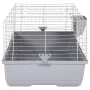 Jaula de animales pequeños polipropileno metal gris 100x53x46cm by , Cages and habitats for small animals - Ref: Foro24-17222...