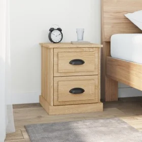 Mesita de noche madera contrachapada roble Sonoma 39x39x47,5 cm de , Mesitas de noche - Ref: Foro24-816150, Precio: 45,65 €, ...