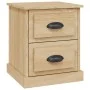 Mesita de noche madera contrachapada roble Sonoma 39x39x47,5 cm de , Mesitas de noche - Ref: Foro24-816150, Precio: 45,65 €, ...