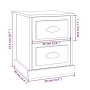 Mesita de noche madera contrachapada roble Sonoma 39x39x47,5 cm de , Mesitas de noche - Ref: Foro24-816150, Precio: 45,65 €, ...