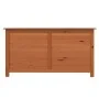 Baúl para cojines madera de abeto maciza marrón 100x50x56 cm von , Aufbewahrungsboxen für den Außenbereich - Ref: Foro24-1521...