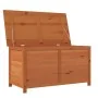 Baúl para cojines madera de abeto maciza marrón 100x50x56 cm von , Aufbewahrungsboxen für den Außenbereich - Ref: Foro24-1521...