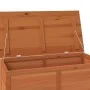 Baúl para cojines madera de abeto maciza marrón 100x50x56 cm von , Aufbewahrungsboxen für den Außenbereich - Ref: Foro24-1521...
