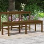 Zweierbank Massivholz Kiefer braun 159,5x44x45 cm von vidaXL, Gartenbänke - Ref: Foro24-824014, Preis: 61,53 €, Rabatt: %