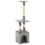 Rascador para gatos con postes rascadores de sisal 109 cm gris de , Mobiliario para gatos - Ref: Foro24-170602, Precio: 34,80...