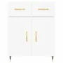 Aparador de madera de ingeniería blanco 69,5x34x90 cm by , Sideboards - Ref: Foro24-827956, Price: 91,09 €, Discount: %