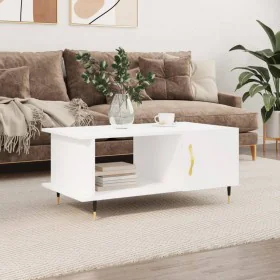 Mesa de centro madera contrachapada blanco 90x50x40 cm by , Coffee table - Ref: Foro24-829468, Price: 48,91 €, Discount: %