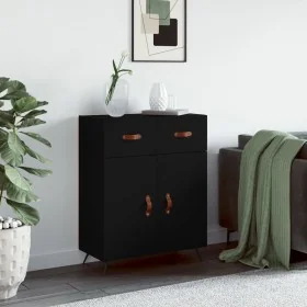 Aparador de madera de ingeniería negro 69,5x34x90 cm von , Sideboards - Ref: Foro24-827949, Preis: 89,41 €, Rabatt: %