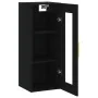 Armario de pared negro 34,5x34x90 cm de , Aparadores - Ref: Foro24-828901, Precio: 55,01 €, Descuento: %