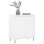 Aparador de madera contrachapada blanco 60x35x70 cm de , Aparadores - Ref: Foro24-827156, Precio: 88,38 €, Descuento: %